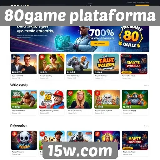 Navegação intuitiva no site 80game melhora experiência do usuário